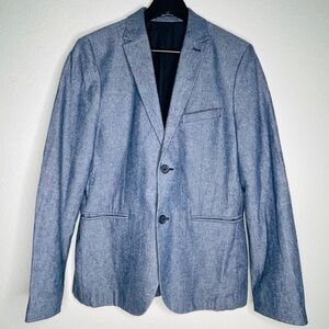 Gray Blazer Jacket Unisex elbow pads